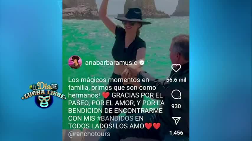 Ana Bárbara sorprende a fans en una lancha